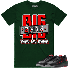 Jordan 2 Low Christmas 2s Shirt to Match - RED BIG BANK