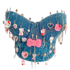 LARGE HELLO KITTY CHARM CORSET