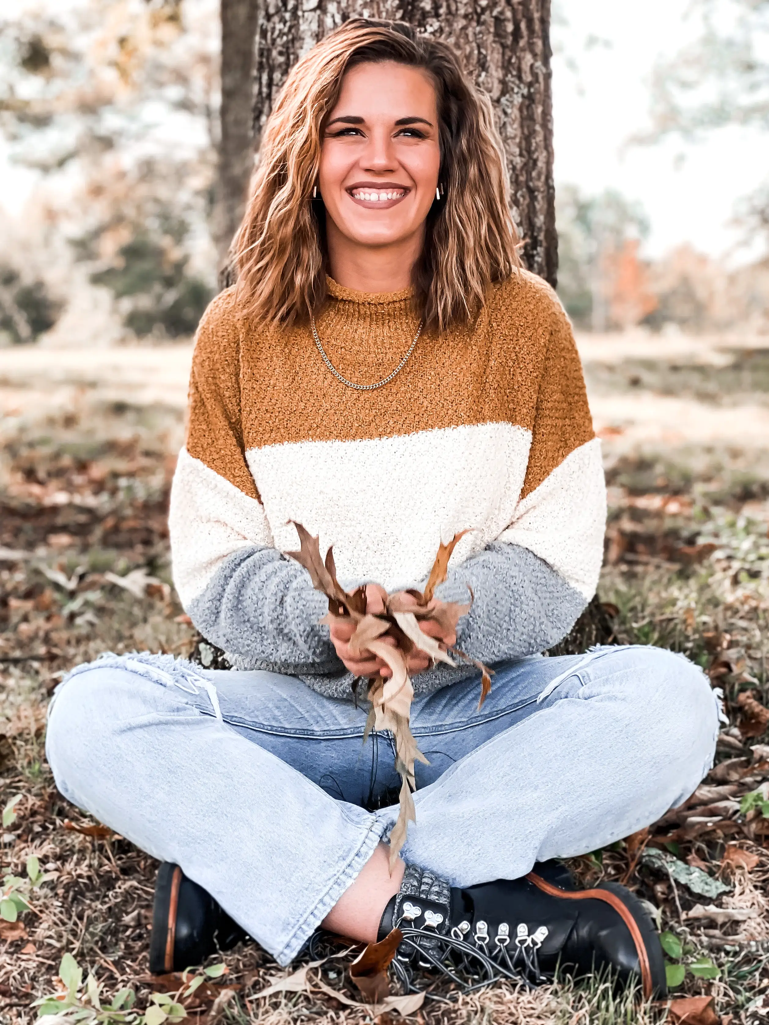 Lauren Striped Turtleneck Sweater