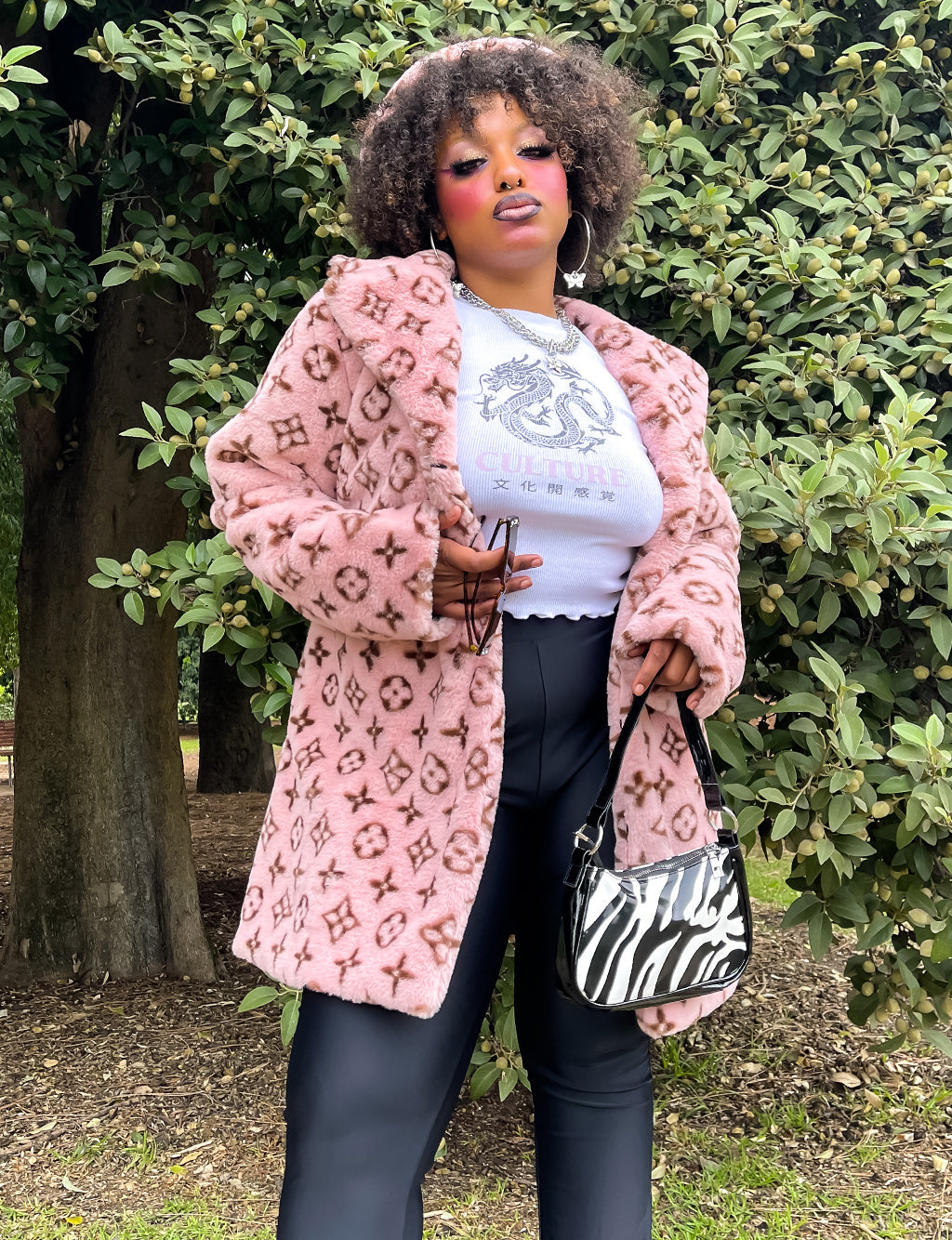 LUXURIOUS FAUX FUR JACKET - PINK  MADE 4 U 