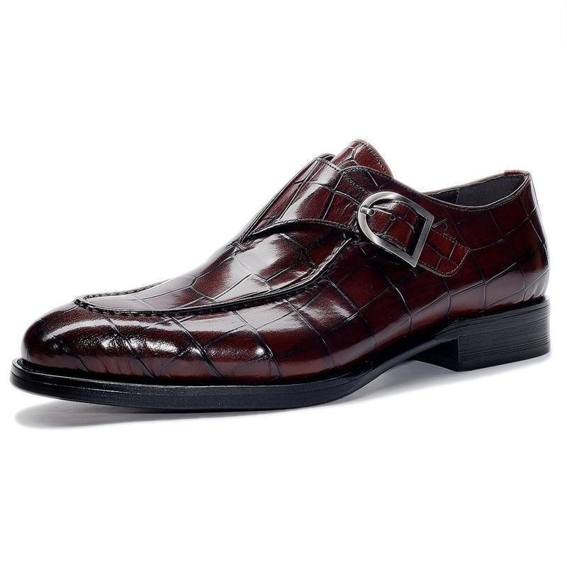 Men  Dress Shoes -  Teodoro Oxford Monk Strap Shoes