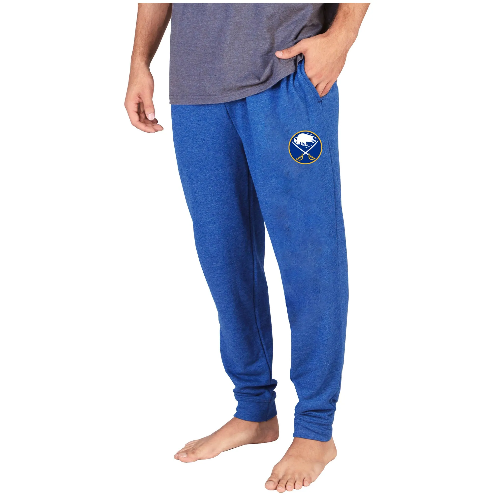 Men's Buffalo Sabres Concepts Sport Royal Mainstream Cuffed Terry Pants