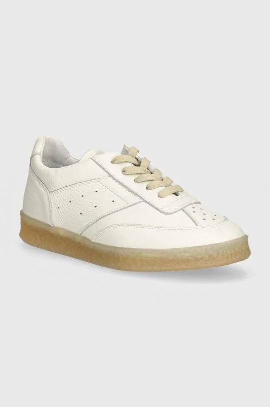 MM6 Maison Margiela leather sneakers white color S59WS0212.P7016