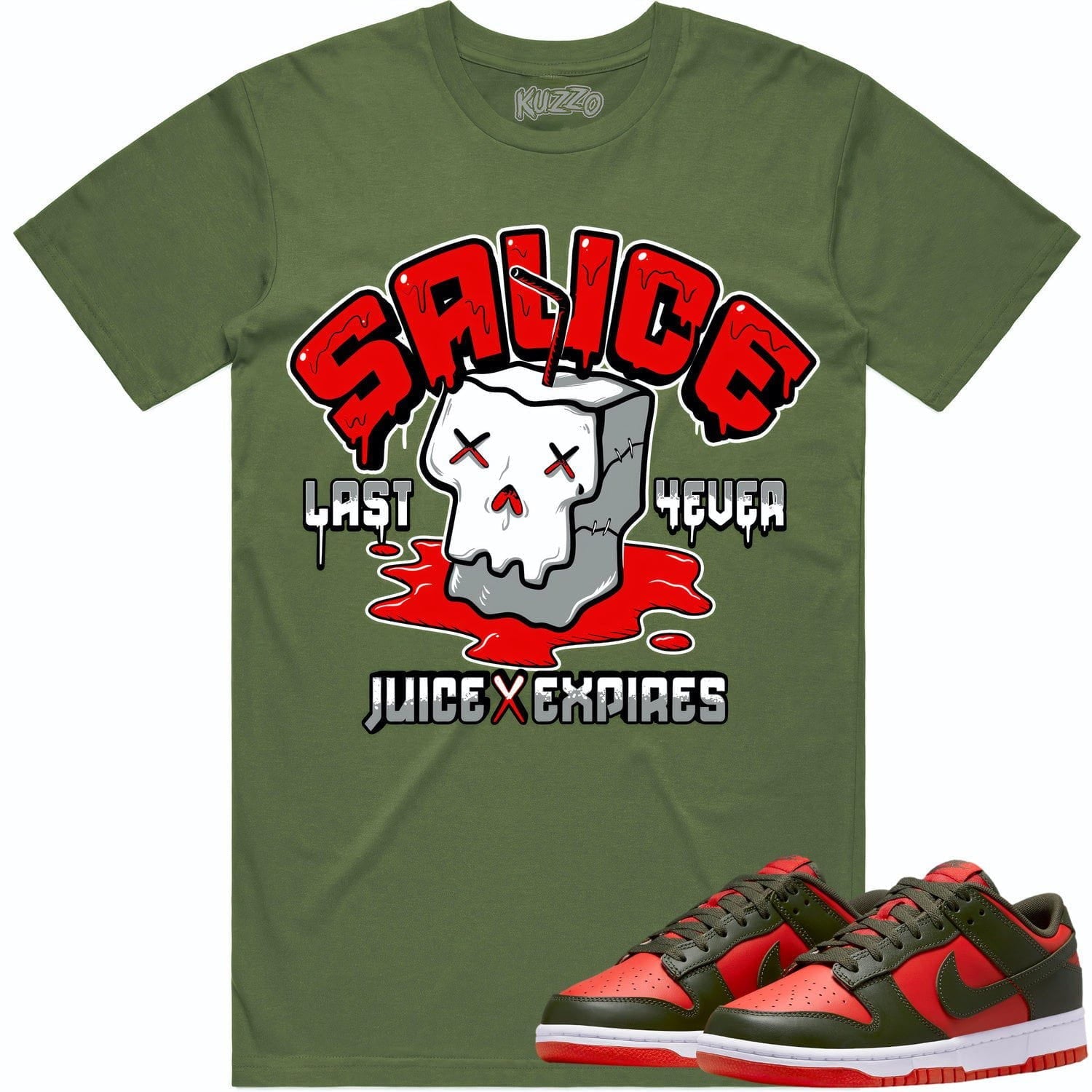 Mystic Red Dunks Shirt to Match - RED SAUCE