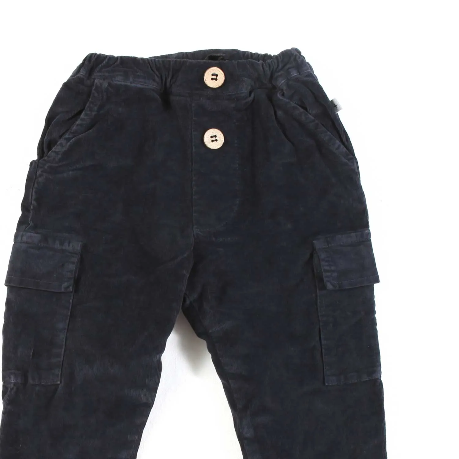 One More In The Family Navy Blue Raul Pants For Child And Baby