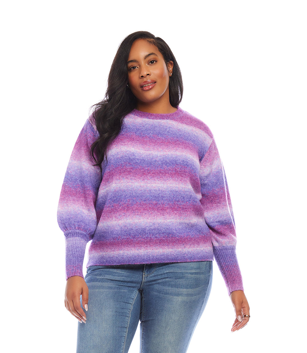 Plus Size Blouson Sleeve Sweater