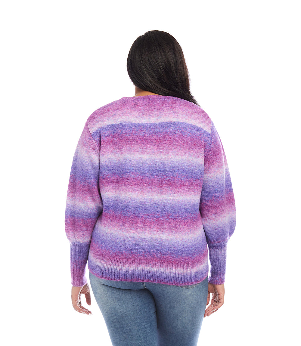 Plus Size Blouson Sleeve Sweater