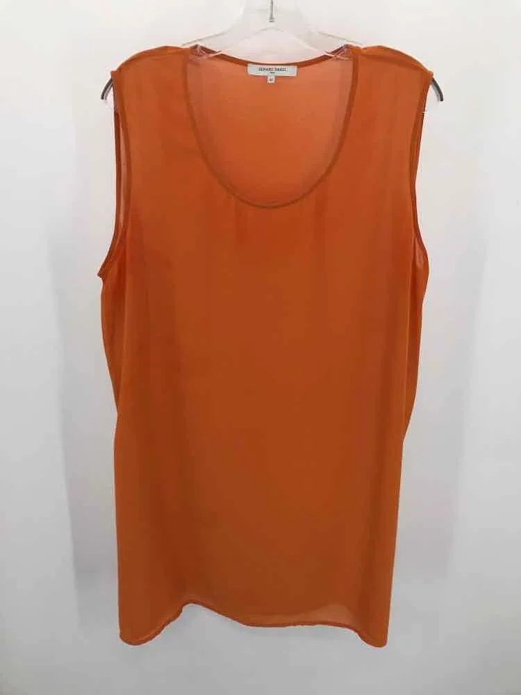 Pre-Owned Gerard Darel Orange Size 44 Tunic Tank Top