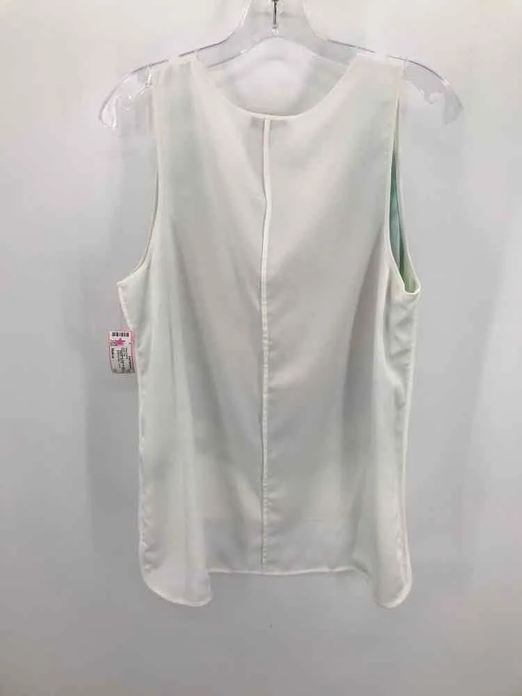 Pre-Owned Vince Camuto White Size Medium Tunic Tank Top