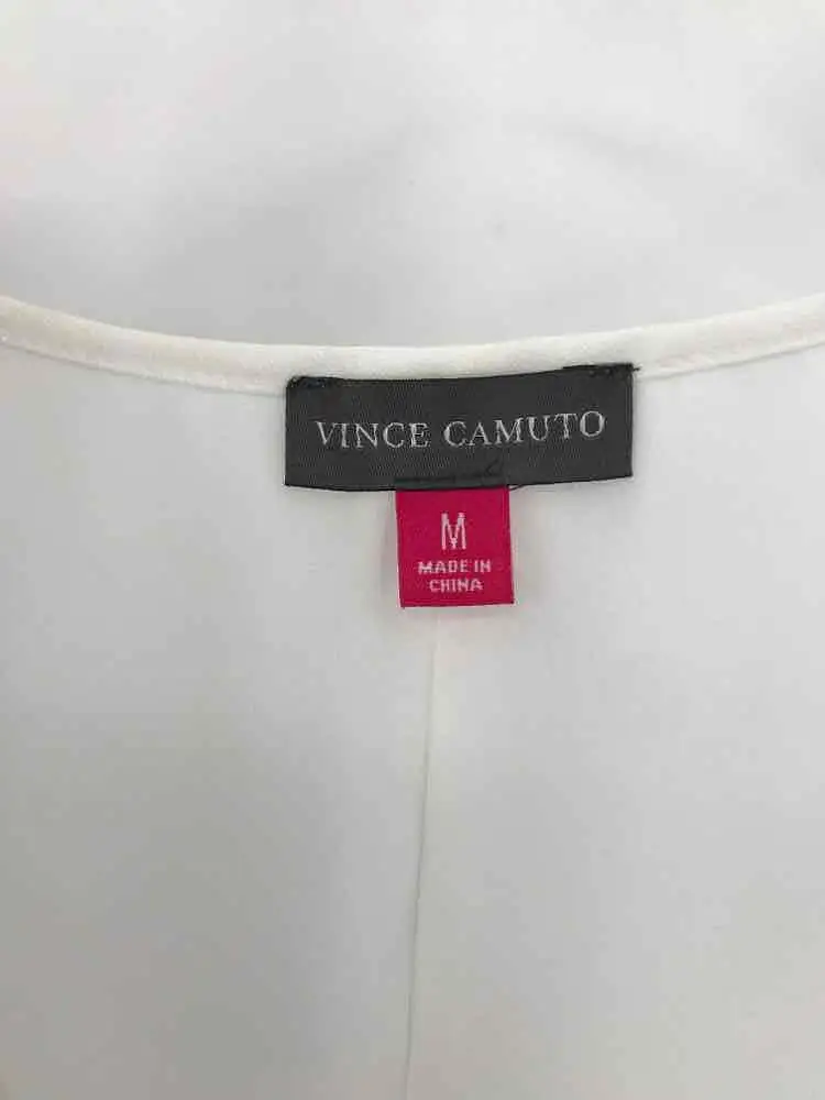 Pre-Owned Vince Camuto White Size Medium Tunic Tank Top