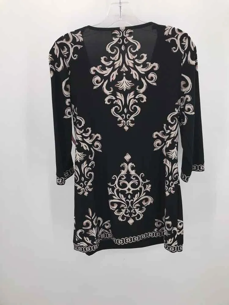 Pre-Owned WHBM Black Size Small Tunic Blouse