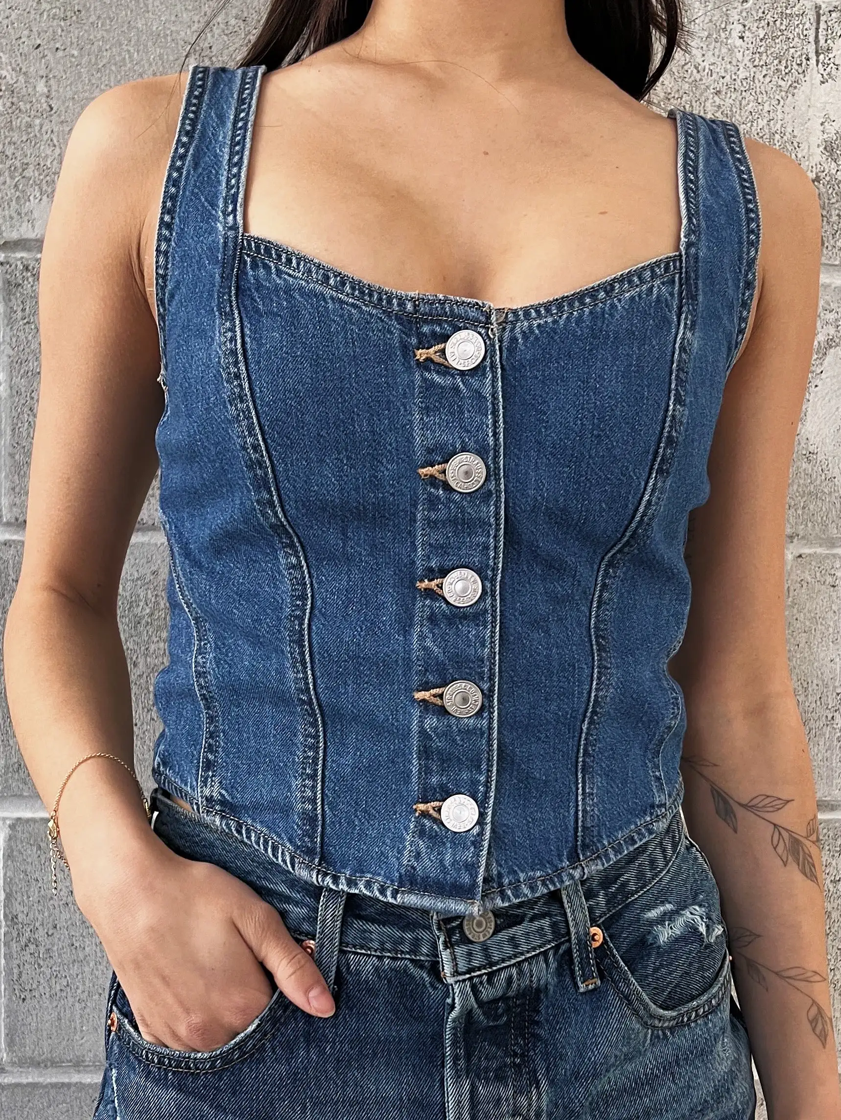 **PRESALE** LEVI'S Alani Denim Corset