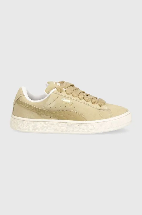 Puma leather sneakers Suede XL beige color 395205