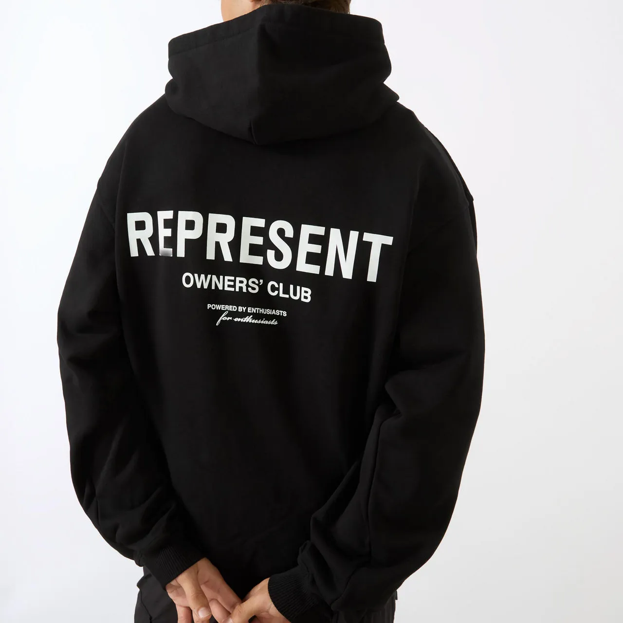 REPRESENT Owners Club Logo Hoodie - Black