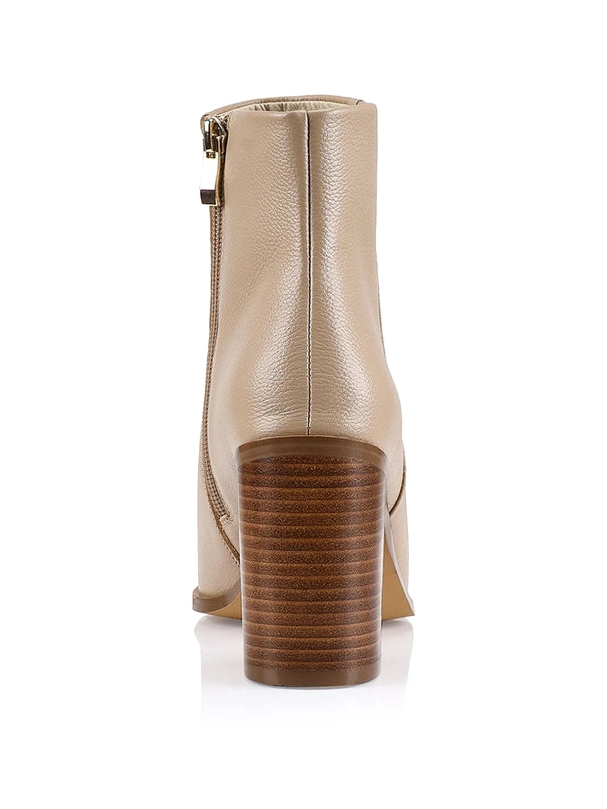 Ria Ankle Boots - Nude Leather