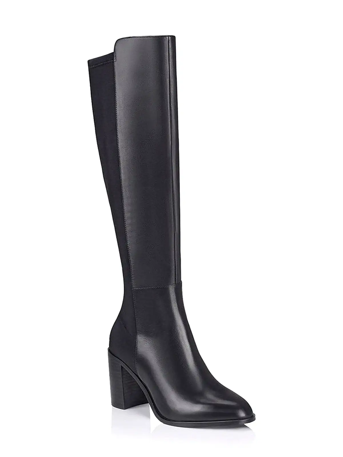 Rixie Tall Boots - Black Leather