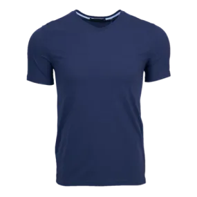 Spirit V Neck Tee (Maltese Blue)