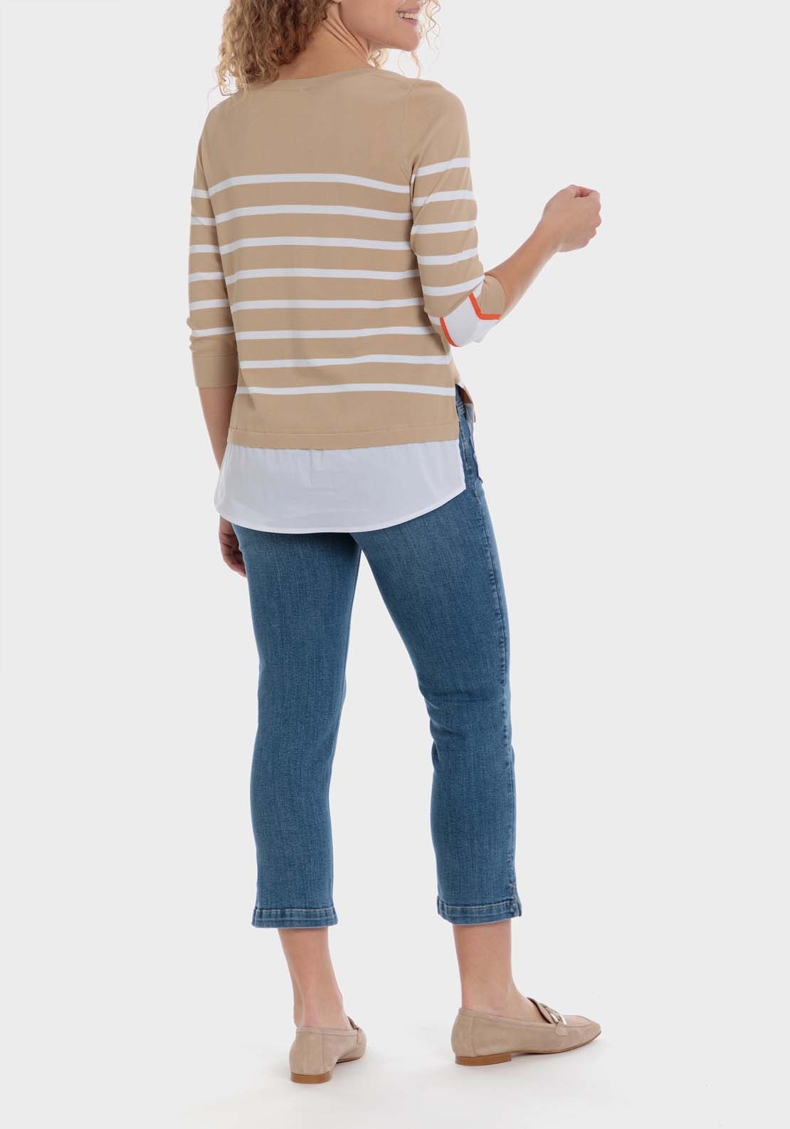 Striped Sweater - Beige