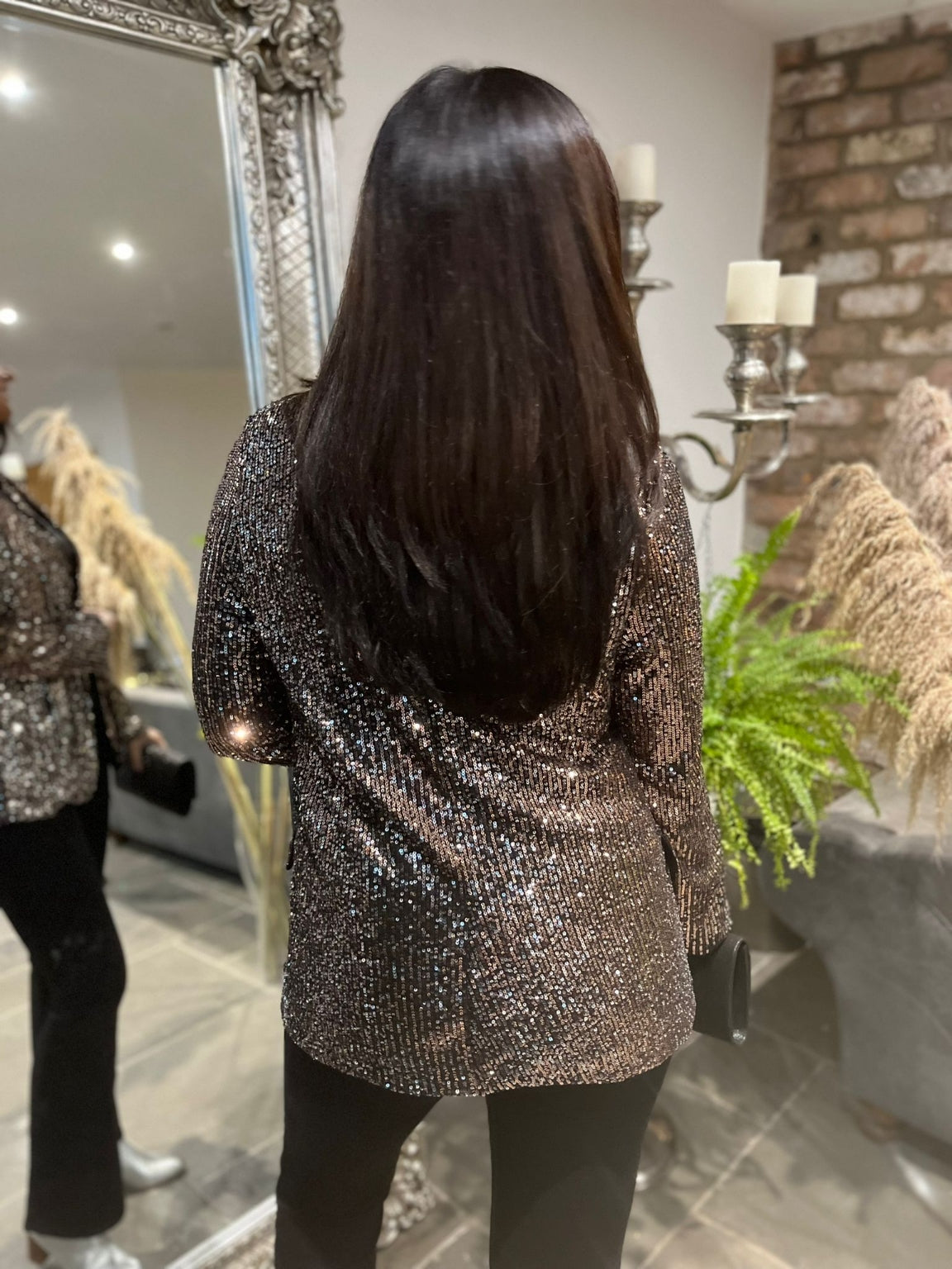 Super Sequin Blazer Poppy