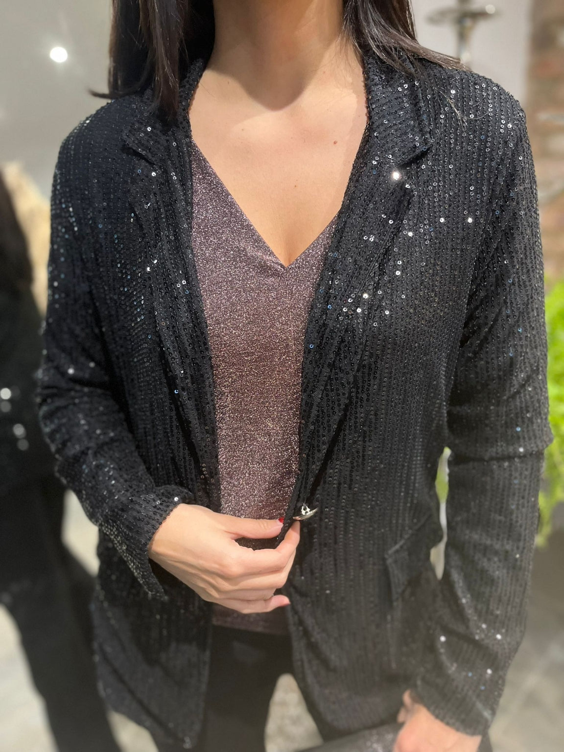 Super Sequin Blazer Poppy