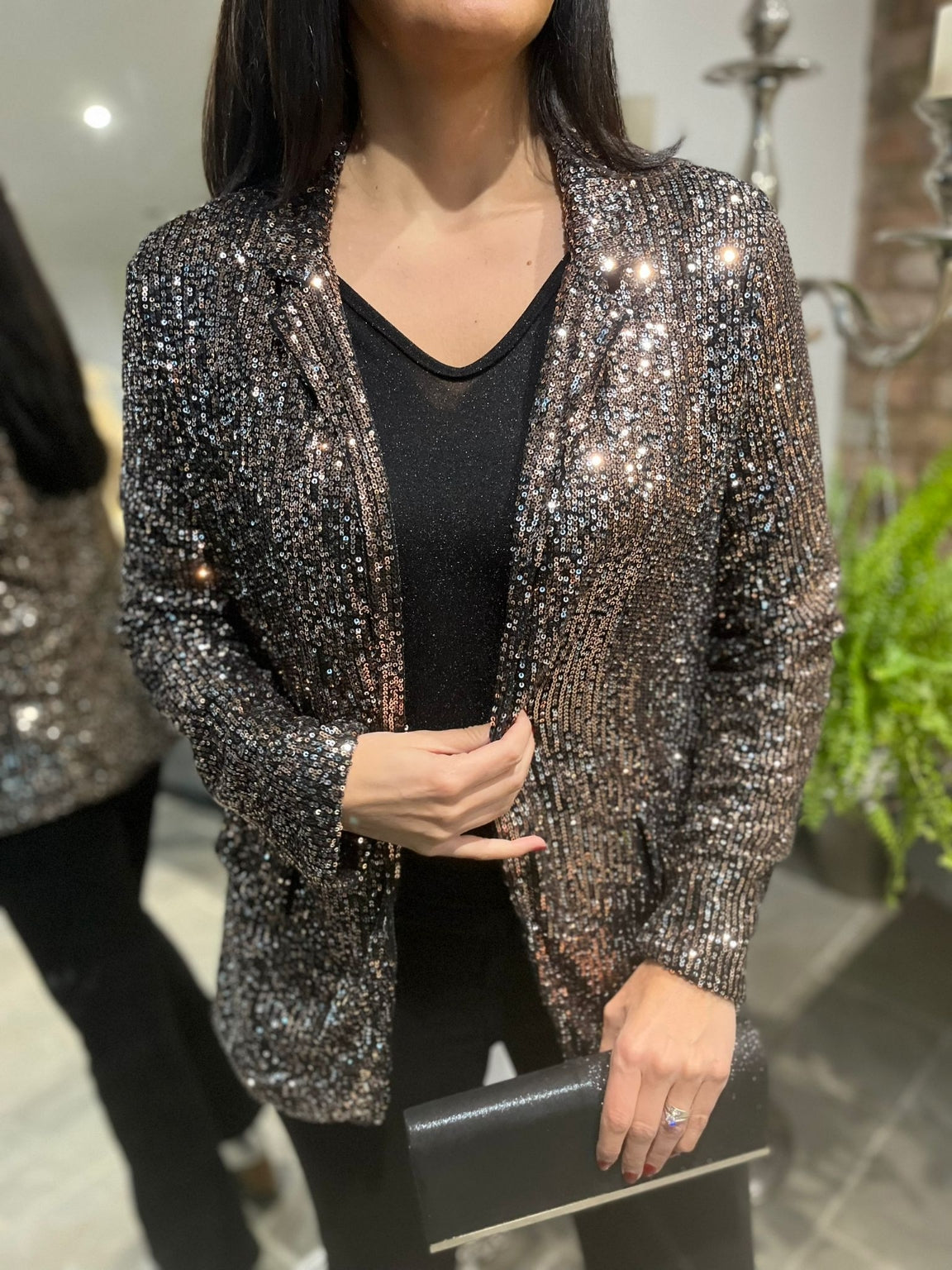 Super Sequin Blazer Poppy