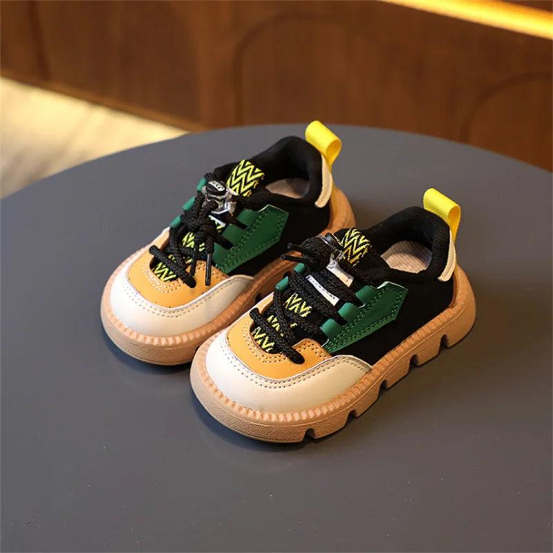 T2274 Toddler Casual Shoes - Leather Boys Girls Sneakers