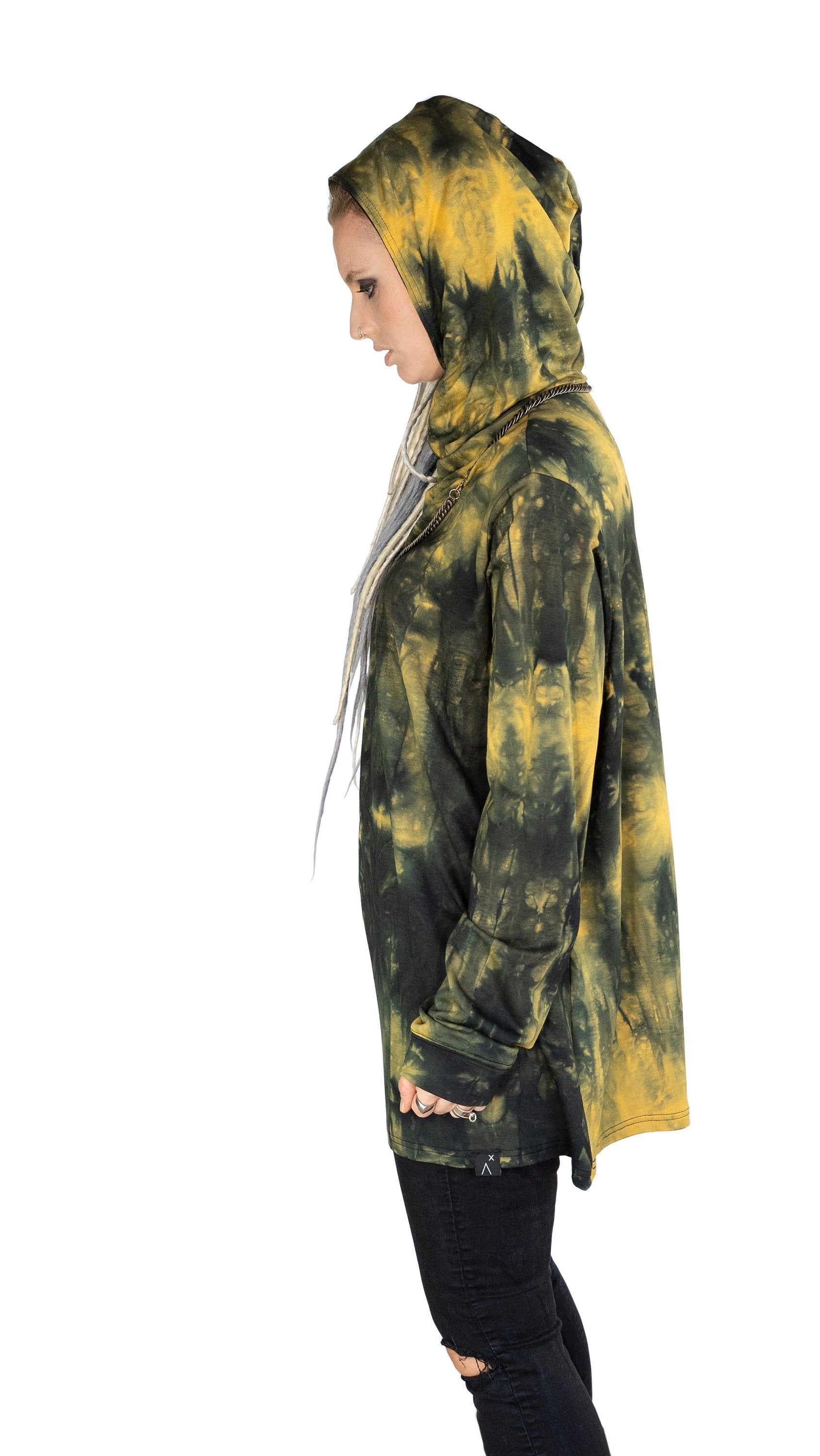 Tie dye hooded tunic tie dye | Unisex