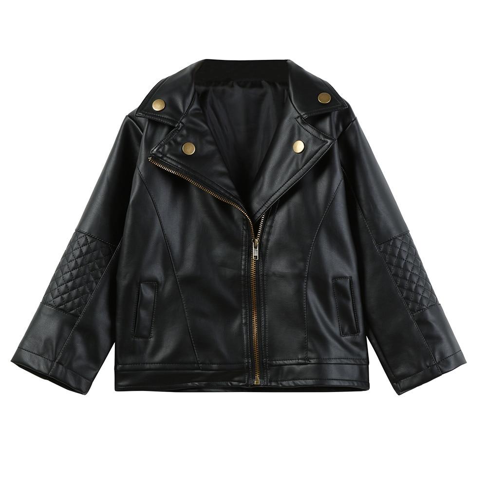 Trendy Girl PU Leather Jacket