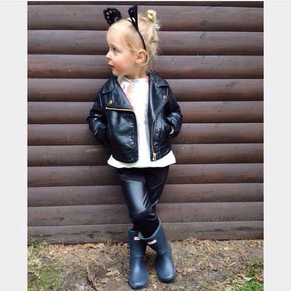 Trendy Girl PU Leather Jacket