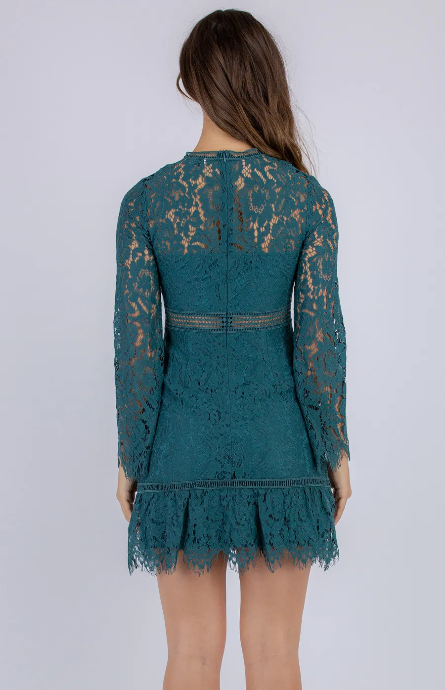 Trim Detail Lace Dress (ADR1080A)