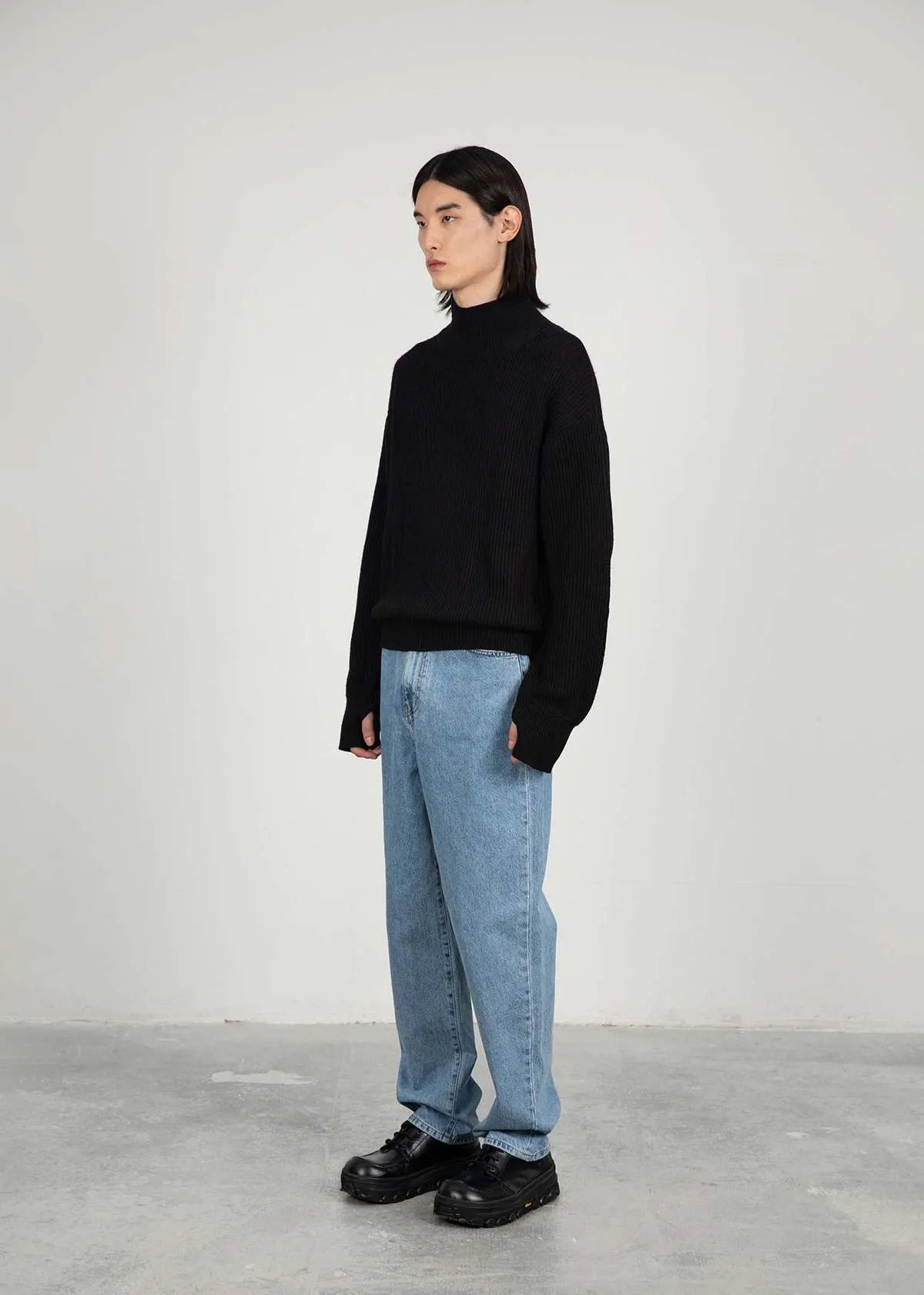 Turtleneck Pullover - Black