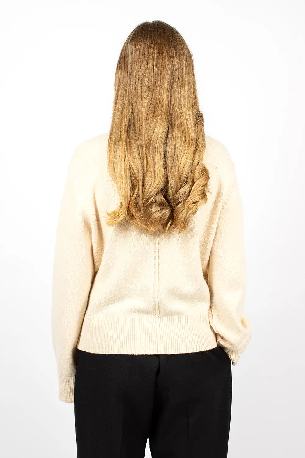 Turtleneck Sweater Cream Beige