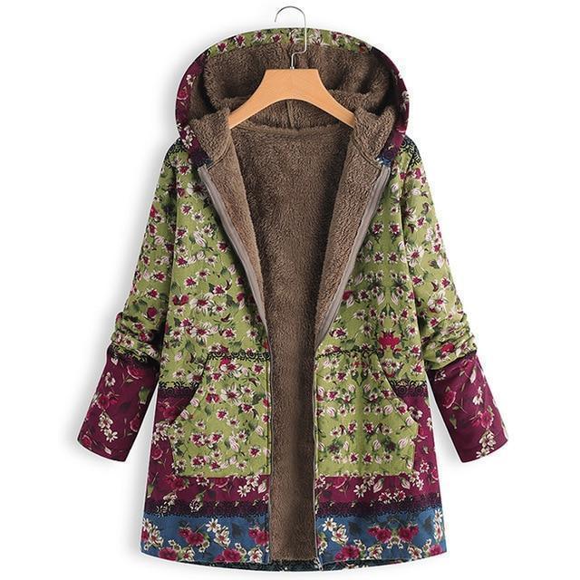 Women Coat, Vintage Floral Jacket