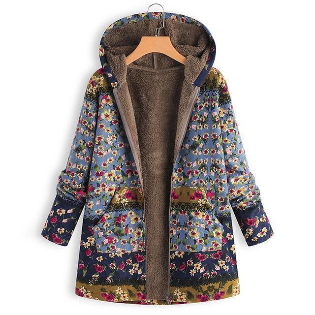 Women Coat, Vintage Floral Jacket