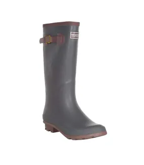 Womens/ladies ly fairweather ii tall durable wellington boots storm grey/lilac chalk Regatta