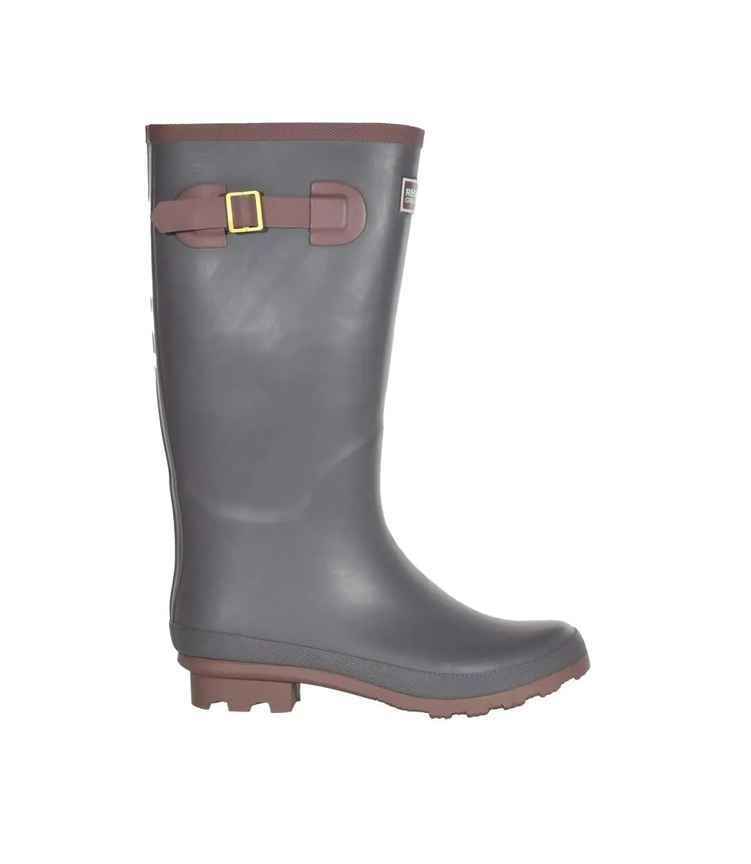 Womens/ladies ly fairweather ii tall durable wellington boots storm grey/lilac chalk Regatta