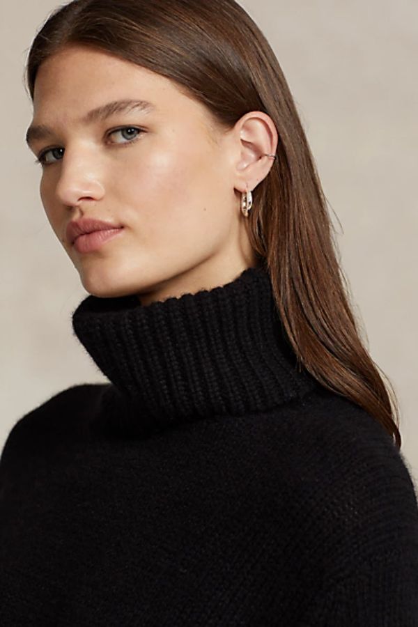 Wool-Cashmere Turtleneck Sweater